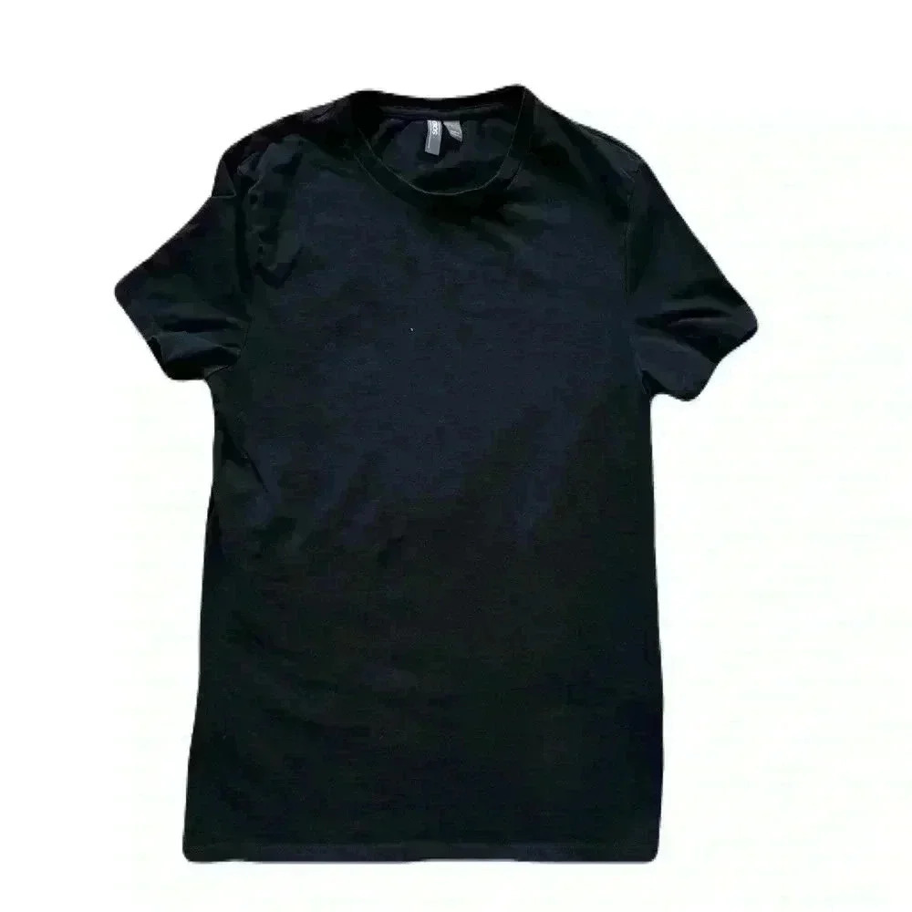 Women's ASOS Black Short Sleeve T Shirt Size Large Cotton Casual Lightweight